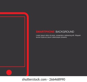 Smartphone background for business design, technology presentation, multimedia. Clean and modern style design