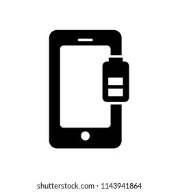smartphone with  battery icon 