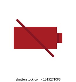 Smartphone Battery Indicator Flat Icon Design
