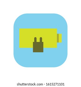 Smartphone Battery Indicator Flat Icon Design