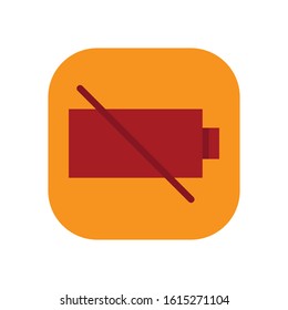 Smartphone Battery Indicator Flat Icon Design