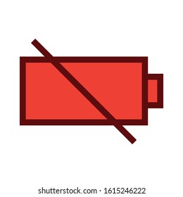 Smartphone Battery Info Icon Vector Design