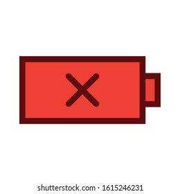 Smartphone Battery Info Icon Vector Design