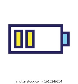 Smartphone Battery Info Icon Vector Design