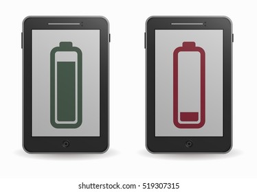 smartphone battery level