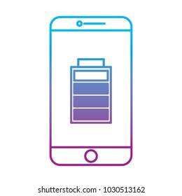 smartphone battery on screen charged technology