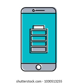 smartphone battery on screen charged technology