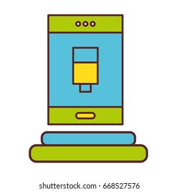 smartphone with battery power low