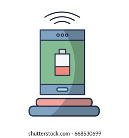 smartphone with battery power low