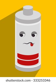 Smartphone Battery recharging graphic design, vector illustration.