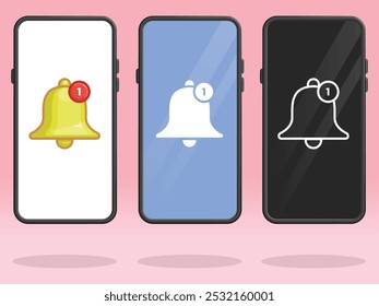 Smartphone Bell Numbered Notification Incoming Notice