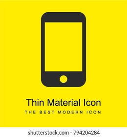 Smartphone Big Screen bright yellow material minimal icon or logo design