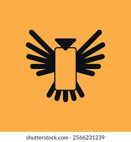 Smartphone And Bird Vector Image