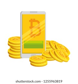 smartphone with bitcoin commerce