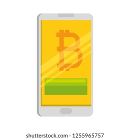 smartphone with bitcoin commerce