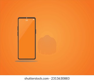 Cesta de compras en bicicleta de reparto y smartphone de lado del concepto de compras en línea 
