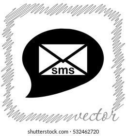 Smartphone  black  vector icon
