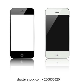 smartphone black and white with lamp idea button vector design