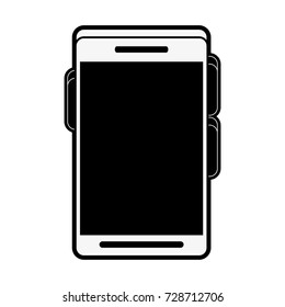 smartphone with blank screen 