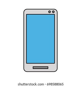 smartphone with blank screen  icon image vector illustration des