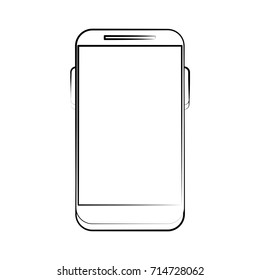 smartphone with blank screen icon image