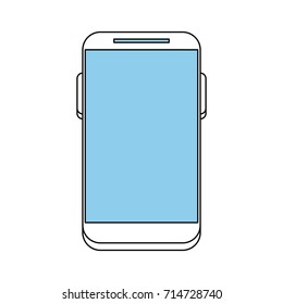 smartphone with blank screen icon image