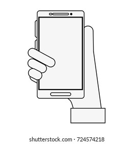 smartphone with blank screen icon image
