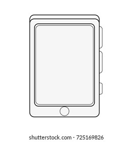 smartphone with blank screen icon image