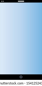 Smartphone blank screen, phone mockup. Template for infographics or presentation UI design interface.