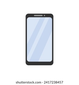 Smartphone with a blank screen suitable for mockup designs, app screenshots, technology concept illustrations, website banners, and social media posts.