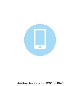 Icono De Smartphone Blue Flat Para Web, App, Presentation , Etc, Eps 10