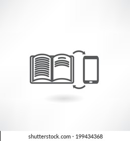 Smartphone with book 