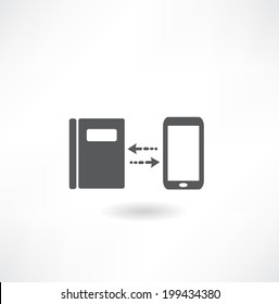 Smartphone with book 