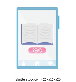 smartphone with book on screen