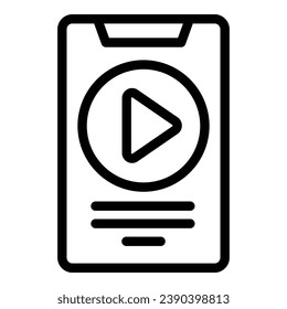 Smartphone book reading icon outline vector. Digital online. Education school