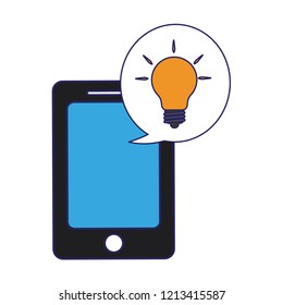 Smartphone with bulb light Smartphone with bulb light