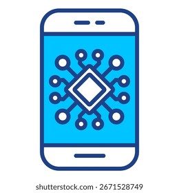 Smartphone Bus Simple Vector Icon Collection