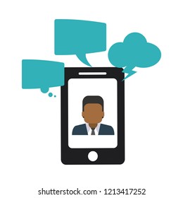 Smartphone business chat