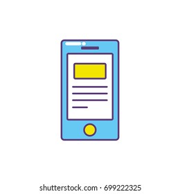 smartphone with business digital document