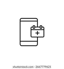 Recordatorio De Aplicación De Calendario De Smartphone Para Citas Y Eventos
