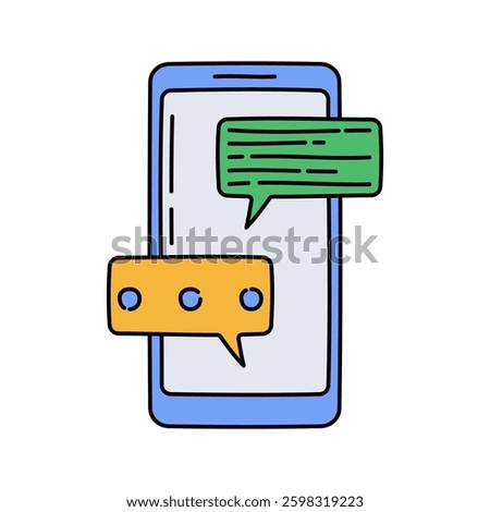 Smartphone Calendar Flat design style, smartphone with a clock and calendar showing the number 31, representing scheduling, ideal for time management apps, planners, and office UI.