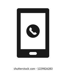 Smartphone Call Icon. Flat simple icon. Vector. Isolate on white background.