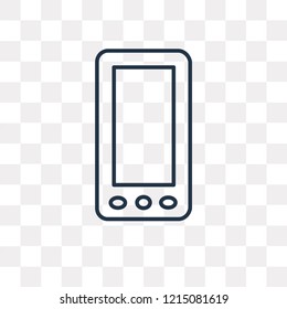 Smartphone Call vector outline icon isolated on transparent background, high quality linear Smartphone Call transparency concept can be used web and mobile
