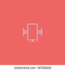 Smartphone calling icon.
