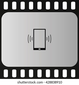 Smartphone calling icon.