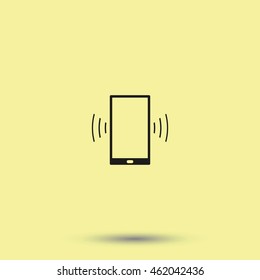 Smartphone calling icon.