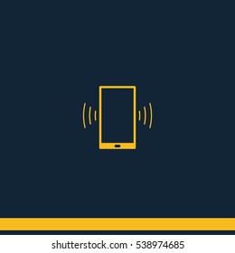 Smartphone calling icon.