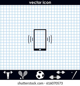 Smartphone calling icon.