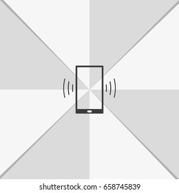 Smartphone calling icon.