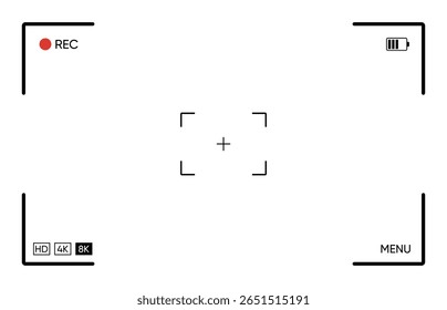 Smartphone camera interface design, grid, ui buttons and controls in high quality smartphone. Vector EPS10